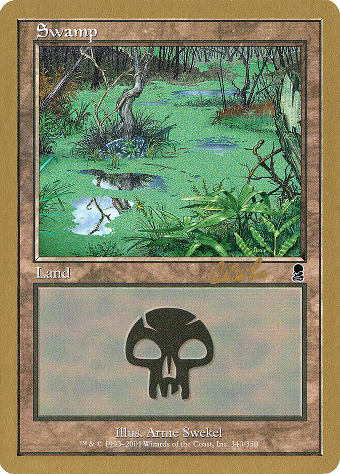 Swamp (cr340) (Carlos Romao) [World Championship Decks 2002] | Spectrum Games