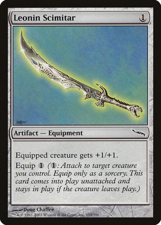 Leonin Scimitar [Mirrodin] | Spectrum Games