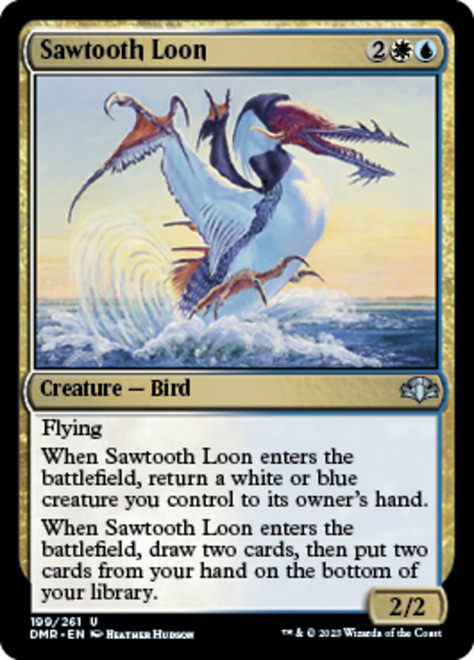 Sawtooth Loon [Dominaria Remastered] | Spectrum Games