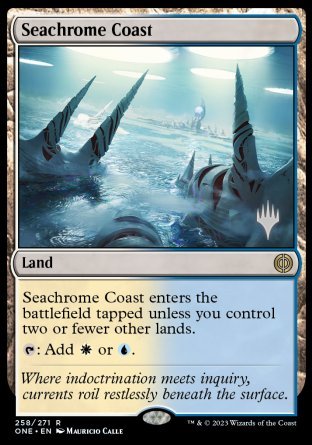 Seachrome Coast (Promo Pack) [Phyrexia: All Will Be One Promos] | Spectrum Games