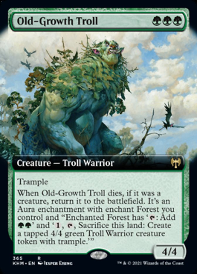 Old-Growth Troll (Extended Art) [Kaldheim] | Spectrum Games