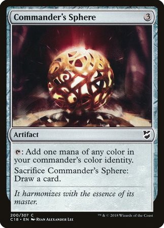 Commander's Sphere [Commander 2018] | Spectrum Games