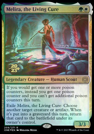 Melira, the Living Cure [Phyrexia: All Will Be One Prerelease Promos] | Spectrum Games