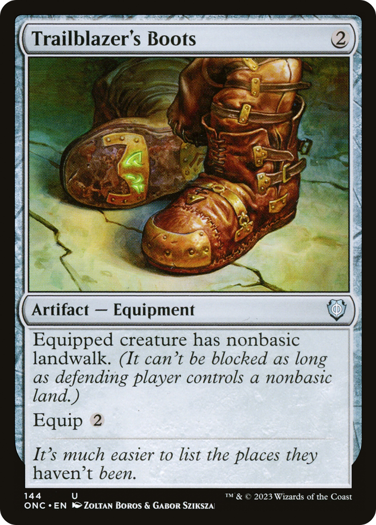 Trailblazer's Boots [Phyrexia: All Will Be One Commander] | Spectrum Games