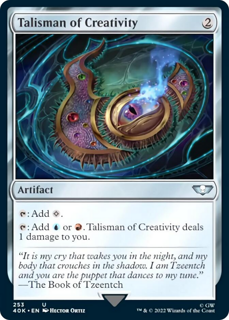 Talisman of Creativity (Surge Foil) [Universes Beyond: Warhammer 40,000] | Spectrum Games