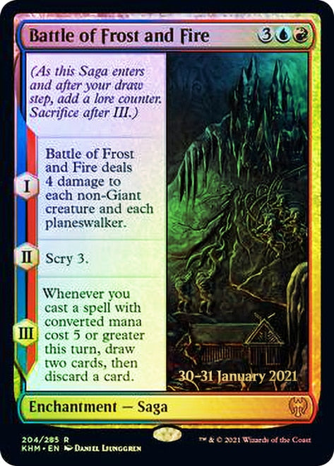 Battle of Frost and Fire [Kaldheim Prerelease Promos] | Spectrum Games