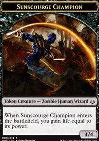 Sunscourge Champion // Cat Double-sided Token [Hour of Devastation Tokens] | Spectrum Games