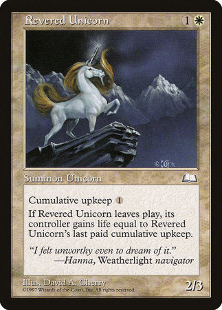 Revered Unicorn [Weatherlight] | Spectrum Games