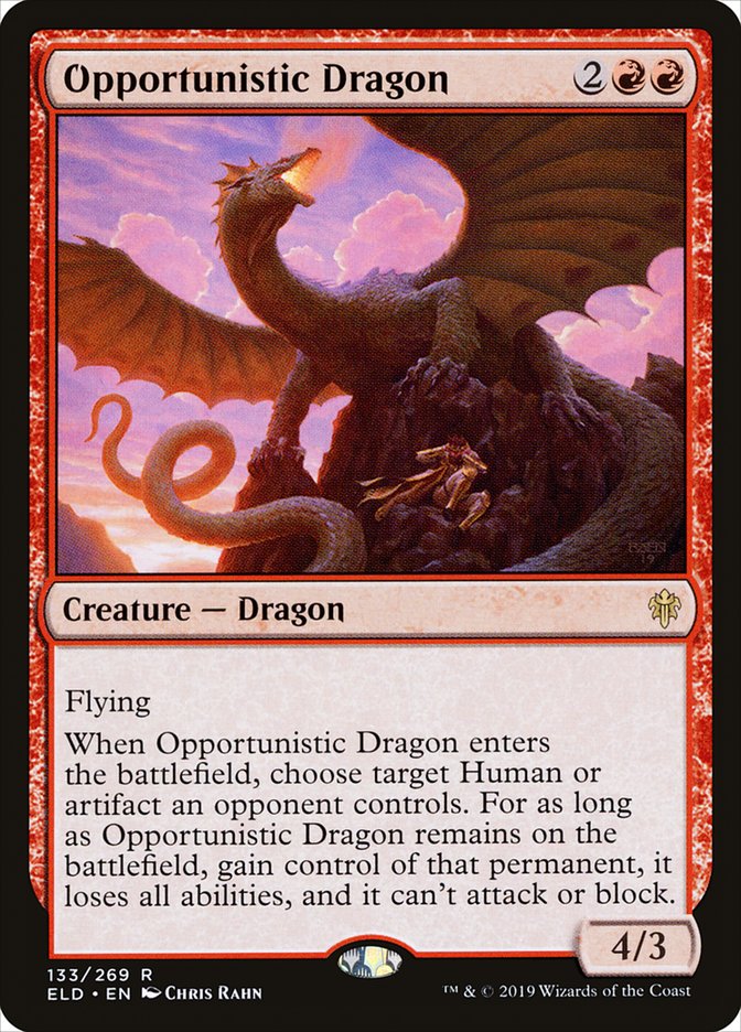 Opportunistic Dragon [Throne of Eldraine] | Spectrum Games
