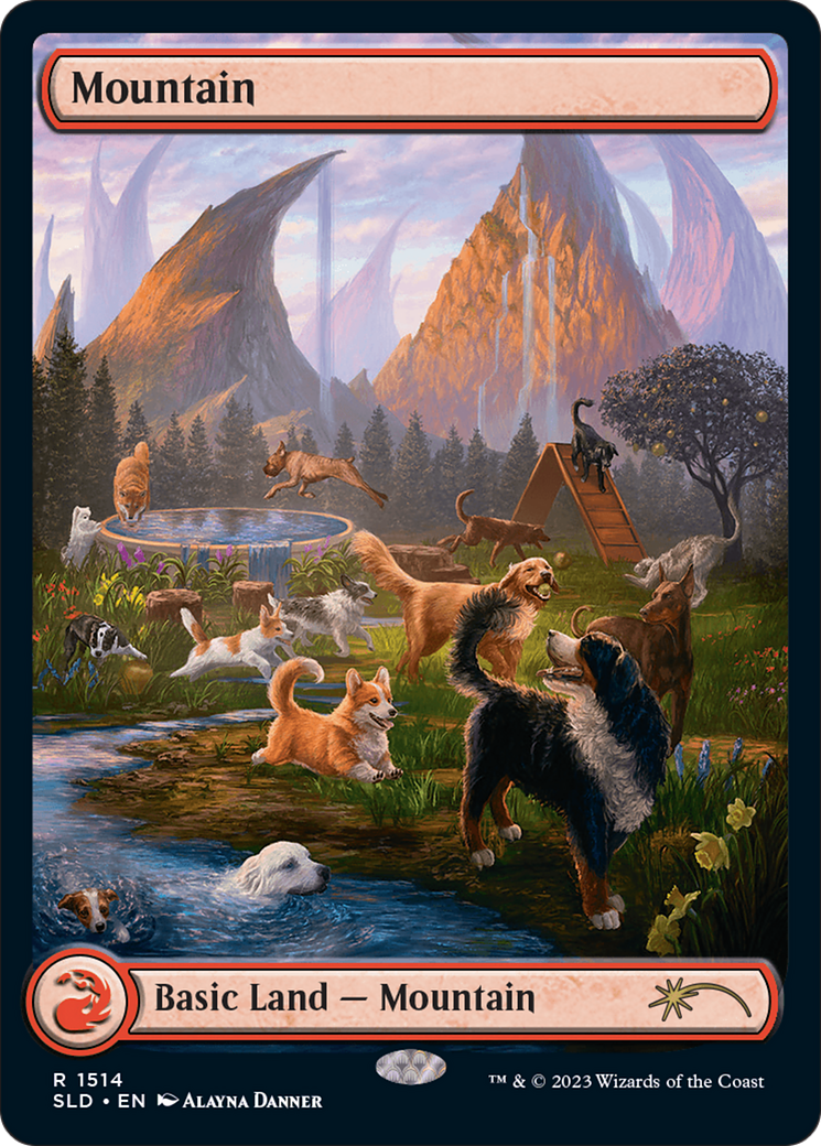 Mountain (1514) [Secret Lair Commander Deck: Raining Cats and Dogs] | Spectrum Games