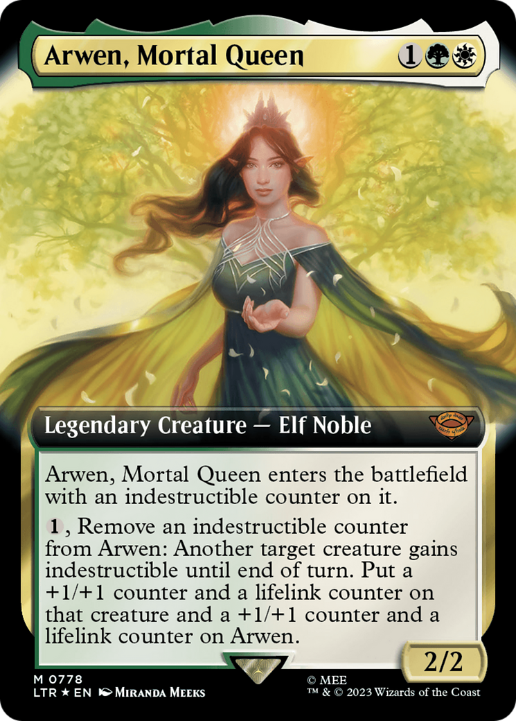 Arwen, Mortal Queen (Extended Art) (Surge Foil) [The Lord of the Rings: Tales of Middle-Earth] | Spectrum Games