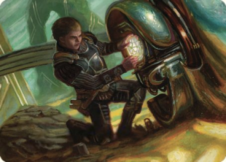 Urza, Powerstone Prodigy Art Card [The Brothers' War Art Series] | Spectrum Games