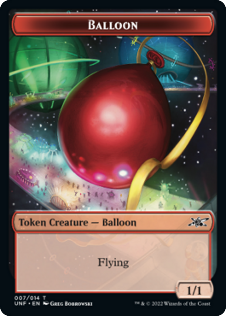 Clown Robot (003) // Balloon Double-sided Token [Unfinity Tokens] | Spectrum Games