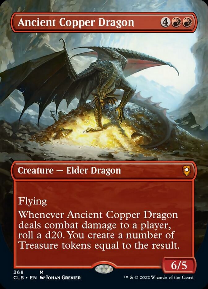 Ancient Copper Dragon (Borderless Alternate Art) [Commander Legends: Battle for Baldur's Gate] | Spectrum Games