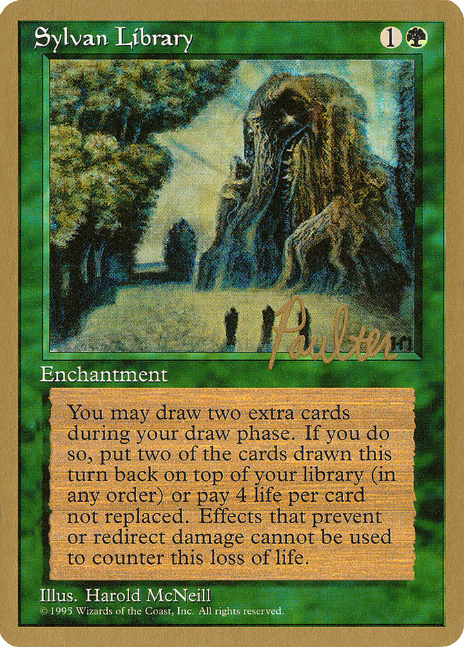Sylvan Library (Preston Poulter) [Pro Tour Collector Set] | Spectrum Games