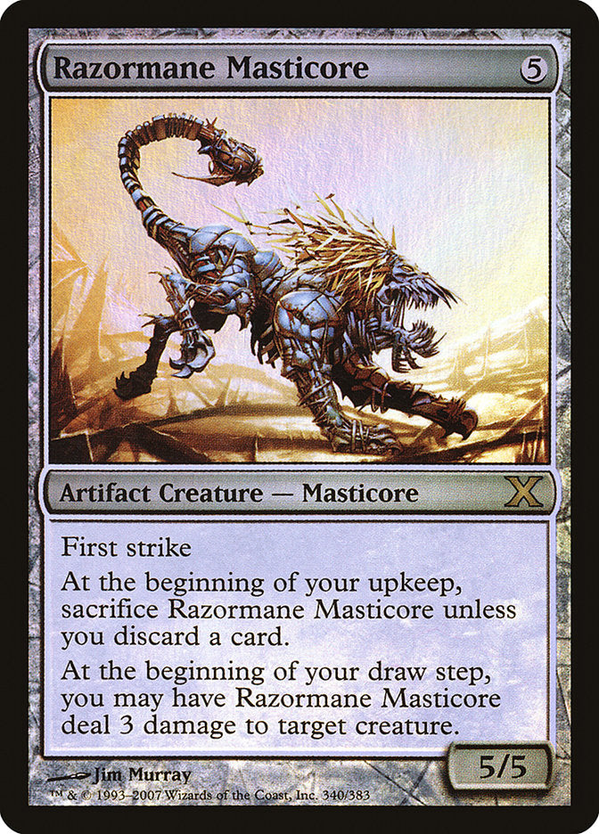 Razormane Masticore (Premium Foil) [Tenth Edition] | Spectrum Games