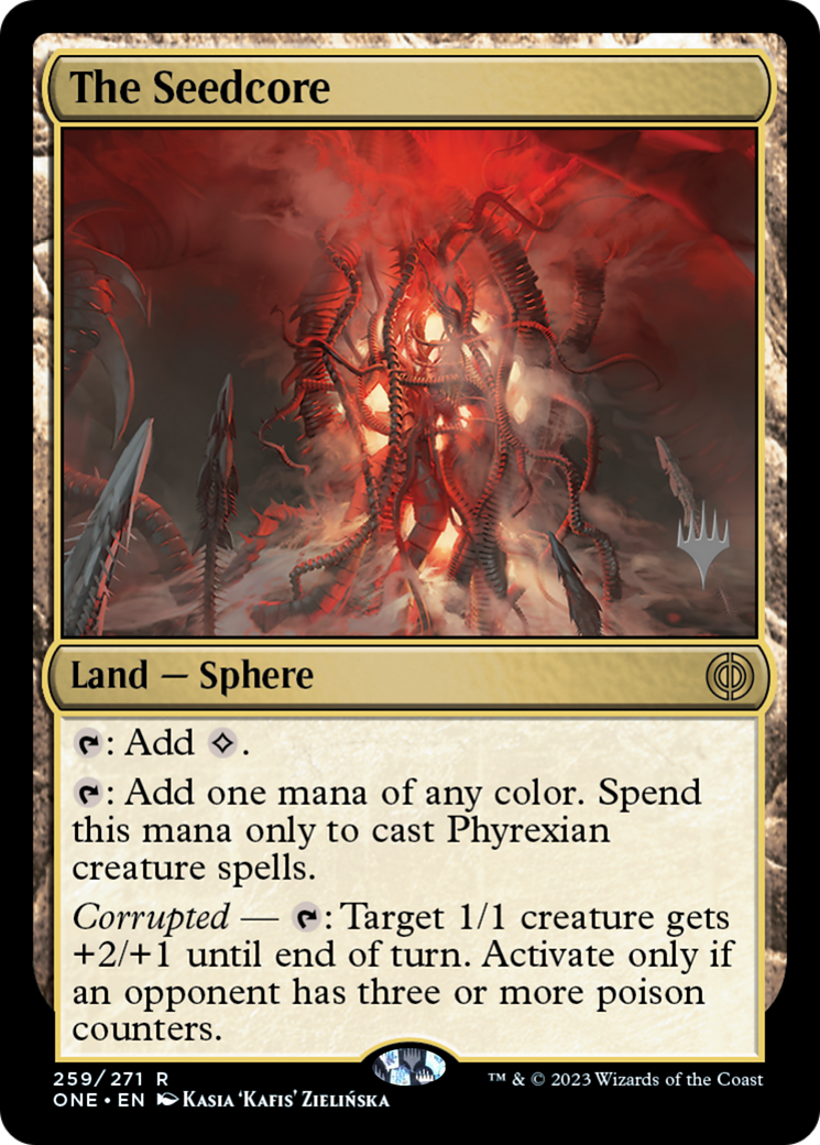 The Seedcore (Promo Pack) [Phyrexia: All Will Be One Promos] | Spectrum Games