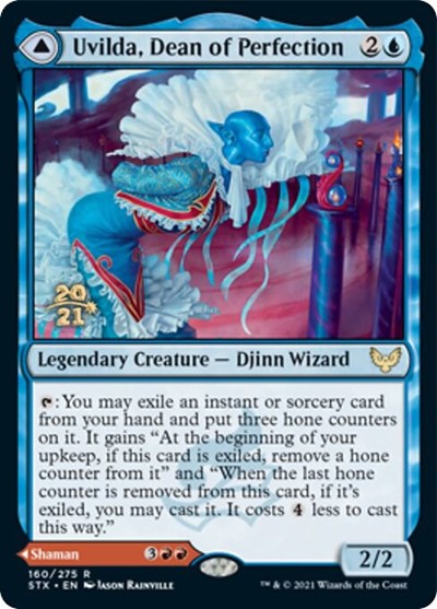 Uvilda, Dean of Perfection // Nassari, Dean of Expression [Strixhaven: School of Mages Prerelease Promos] | Spectrum Games