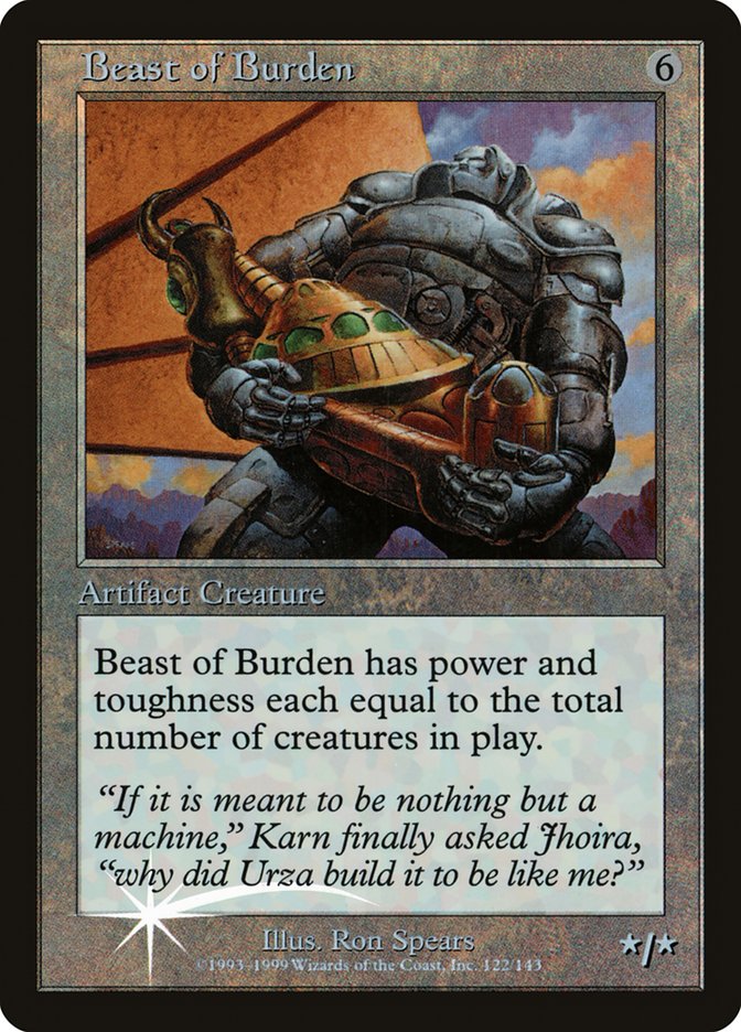 Beast of Burden (Misprinted) [Urza's Legacy Promos] | Spectrum Games