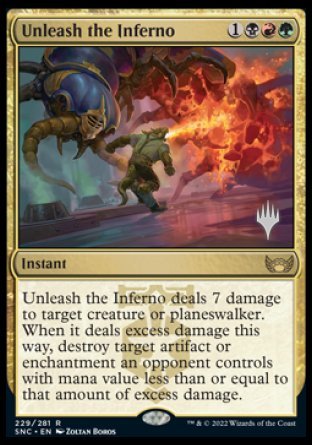Unleash the Inferno (Promo Pack) [Streets of New Capenna Promos] | Spectrum Games