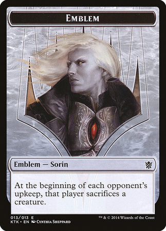 Emblem - Sorin, Solemn Visitor [Khans of Tarkir Tokens] | Spectrum Games