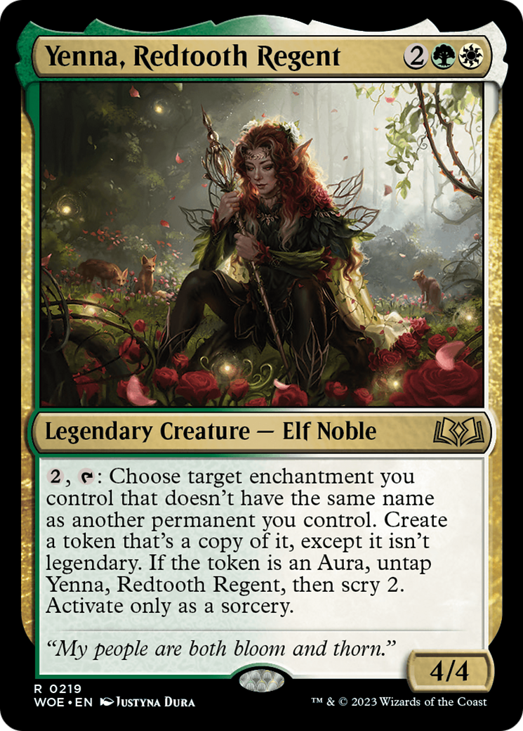 Yenna, Redtooth Regent [Wilds of Eldraine Prerelease Promos] | Spectrum Games