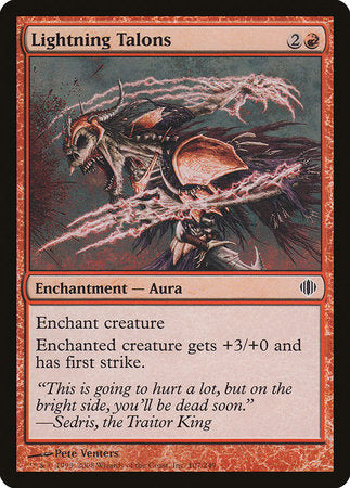 Lightning Talons [Shards of Alara] | Spectrum Games