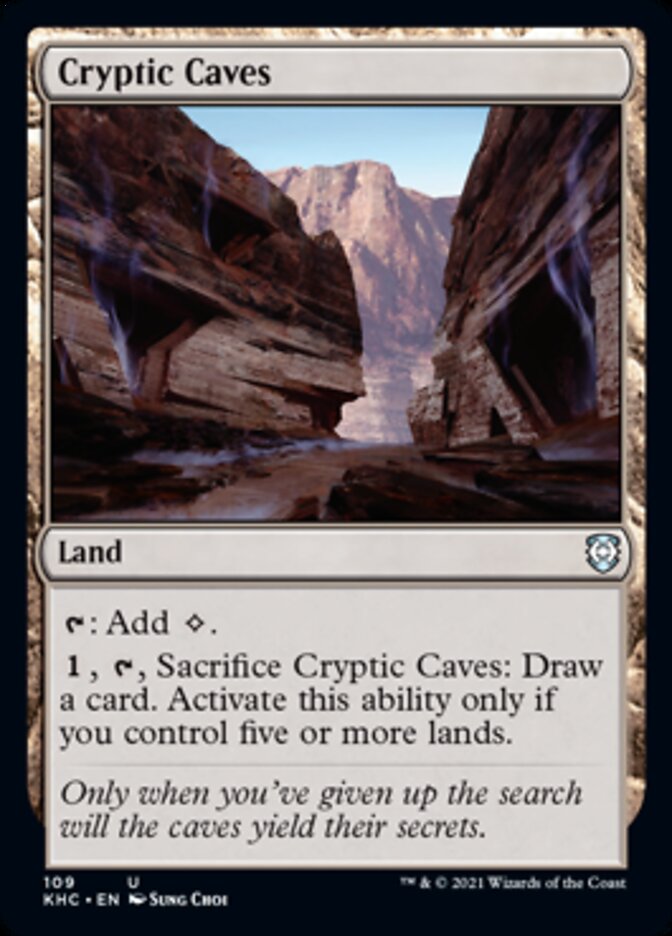 Cryptic Caves [Kaldheim Commander] | Spectrum Games