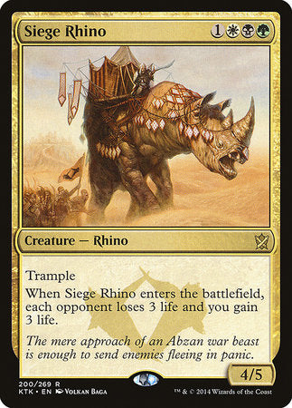 Siege Rhino [Khans of Tarkir] | Spectrum Games