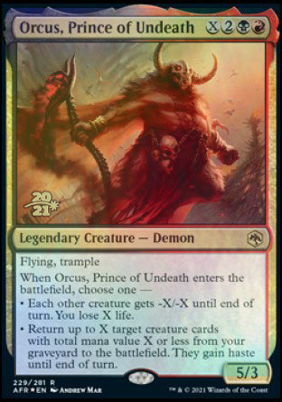 Orcus, Prince of Undeath [Dungeons & Dragons: Adventures in the Forgotten Realms Prerelease Promos] | Spectrum Games
