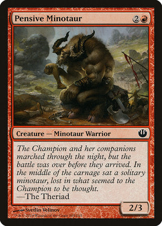 Pensive Minotaur [Journey into Nyx] | Spectrum Games