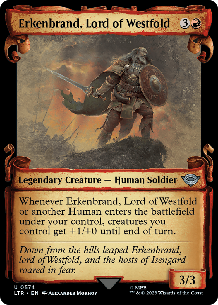 Erkenbrand, Lord of Westfold [The Lord of the Rings: Tales of Middle-Earth Showcase Scrolls] | Spectrum Games