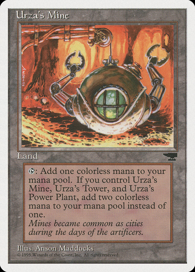 Urza's Mine (Orange Background) [Chronicles] | Spectrum Games