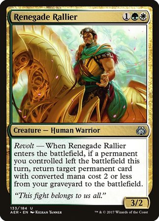 Renegade Rallier [Aether Revolt] | Spectrum Games