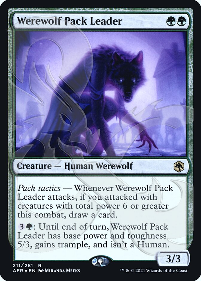 Werewolf Pack Leader (Ampersand Promo) [Dungeons & Dragons: Adventures in the Forgotten Realms Promos] | Spectrum Games