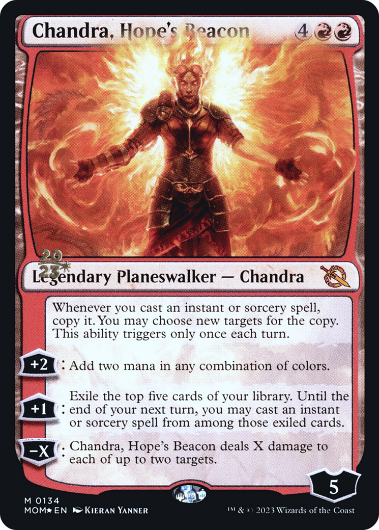 Chandra, Hope's Beacon [March of the Machine Prerelease Promos] | Spectrum Games