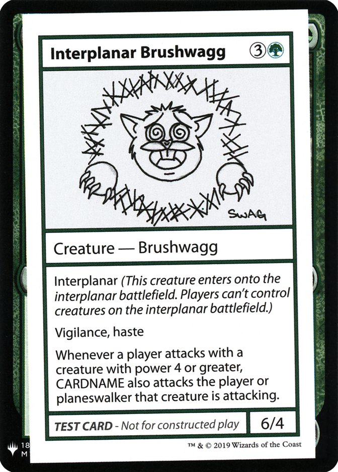 Interplanar Brushwagg [Mystery Booster Playtest Cards] | Spectrum Games