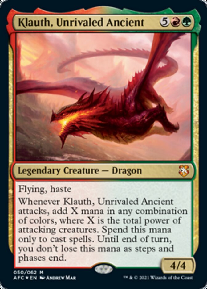 Klauth, Unrivaled Ancient [Dungeons & Dragons: Adventures in the Forgotten Realms Commander] | Spectrum Games