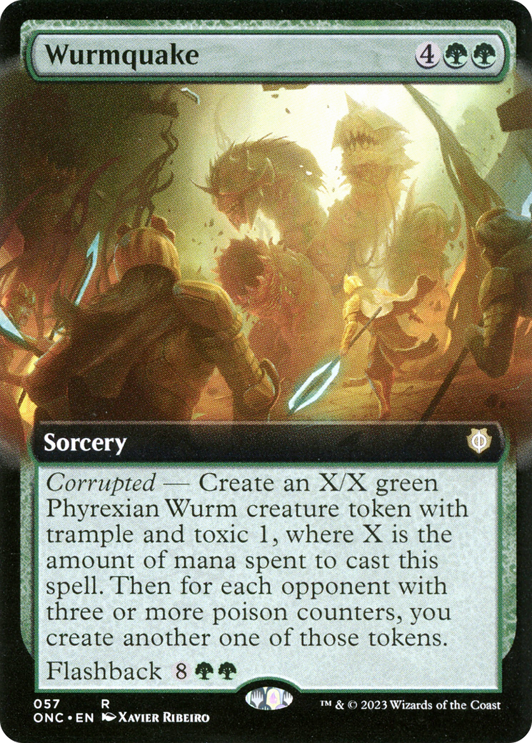Wurmquake (Extended Art) [Phyrexia: All Will Be One Commander] | Spectrum Games