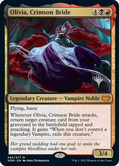 Olivia, Crimson Bride (Promo Pack) [Innistrad: Crimson Vow Promo Pack] | Spectrum Games