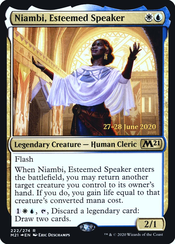 Niambi, Esteemed Speaker  [Core Set 2021 Prerelease Promos] | Spectrum Games