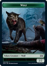 Wolf // Wurm (030) Double-sided Token [Double Masters Tokens] | Spectrum Games