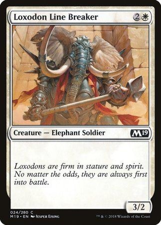 Loxodon Line Breaker [Core Set 2019] | Spectrum Games