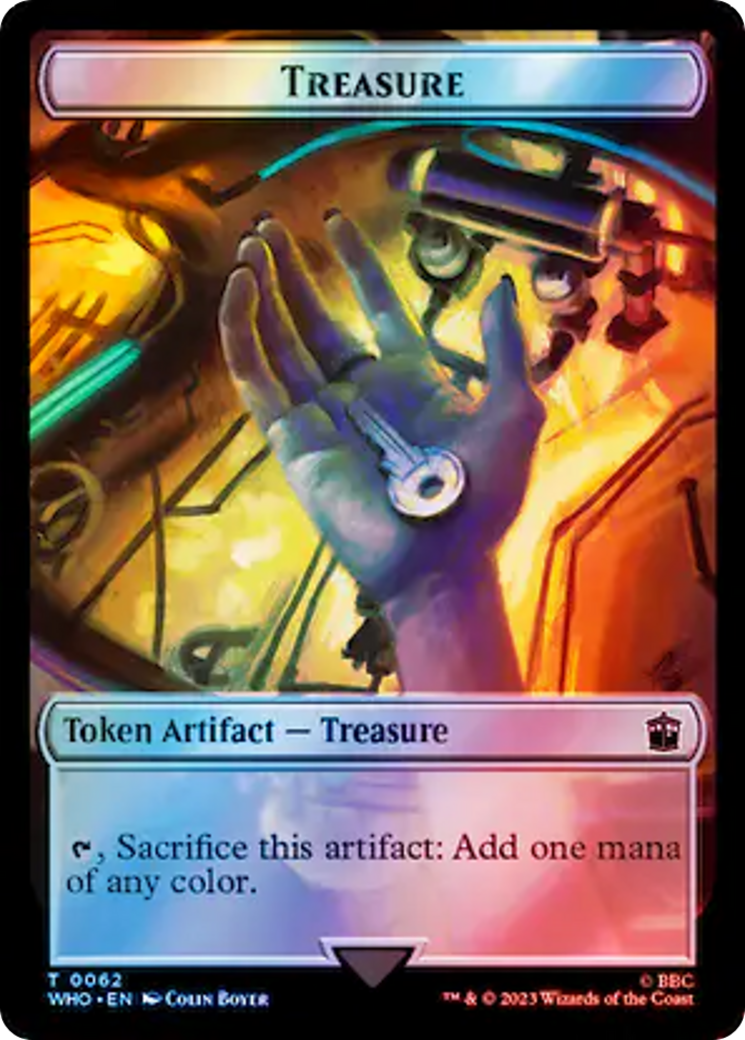 Copy // Treasure (0062) Double-Sided Token (Surge Foil) [Doctor Who Tokens] | Spectrum Games