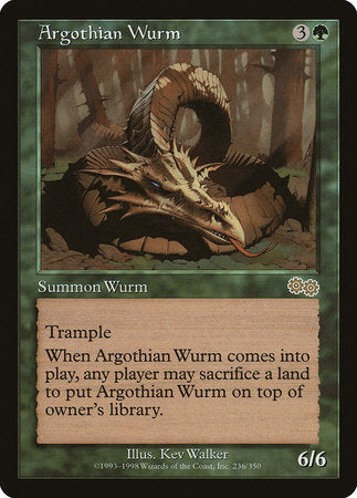 Argothian Wurm [Urza's Saga] | Spectrum Games