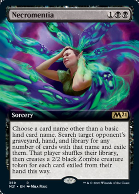 Necromentia (Extended Art) [Core Set 2021] | Spectrum Games
