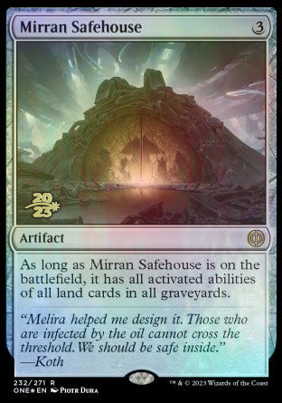 Mirran Safehouse [Phyrexia: All Will Be One Prerelease Promos] | Spectrum Games