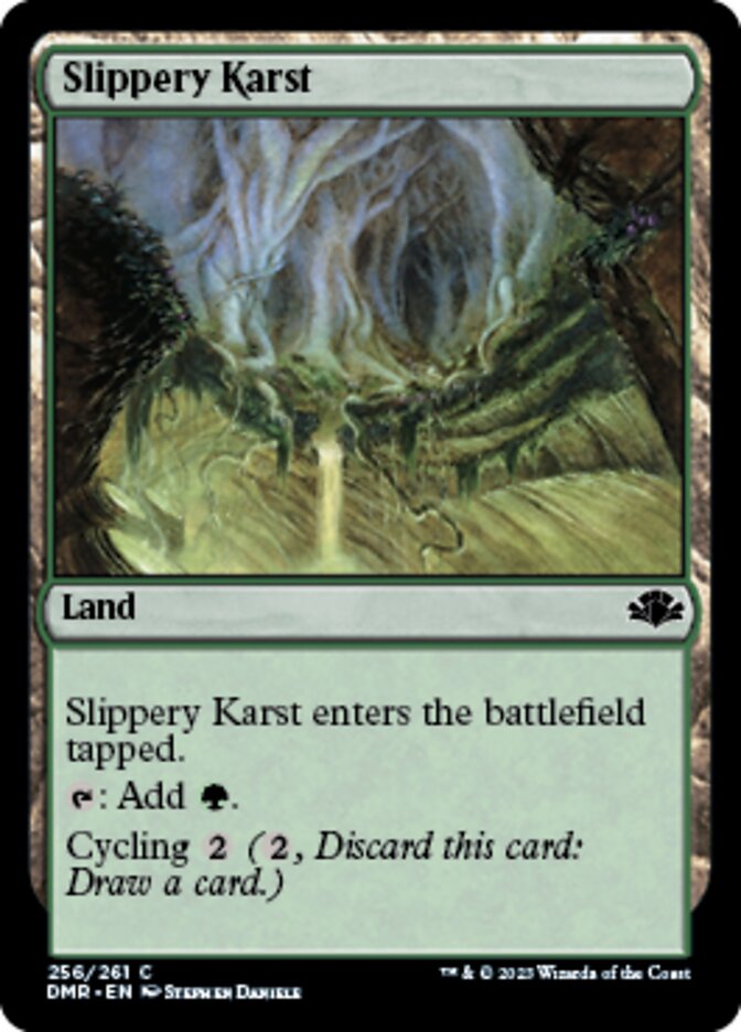 Slippery Karst [Dominaria Remastered] | Spectrum Games