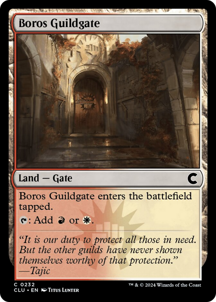 Boros Guildgate [Ravnica: Clue Edition] | Spectrum Games