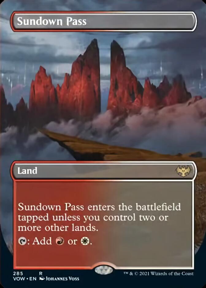 Sundown Pass (Borderless) [Innistrad: Crimson Vow] | Spectrum Games